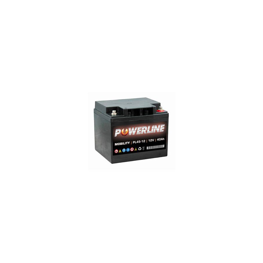 PL45-12 Powerline Mobility Battery 12V 40Ah | ML Performance UK Car Parts