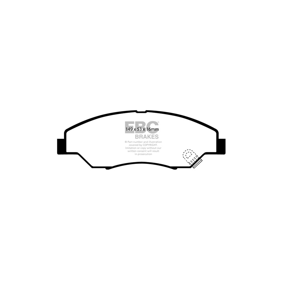 EBC DP61404 Kia Greenstuff Front Brake Pads (Inc. Retona & Sportage) 2 | ML Performance UK Car Parts