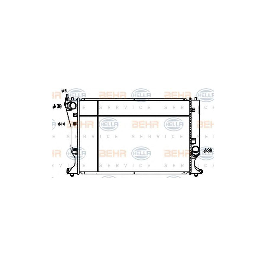 Hella 8MK 376 753-741 Engine Radiator