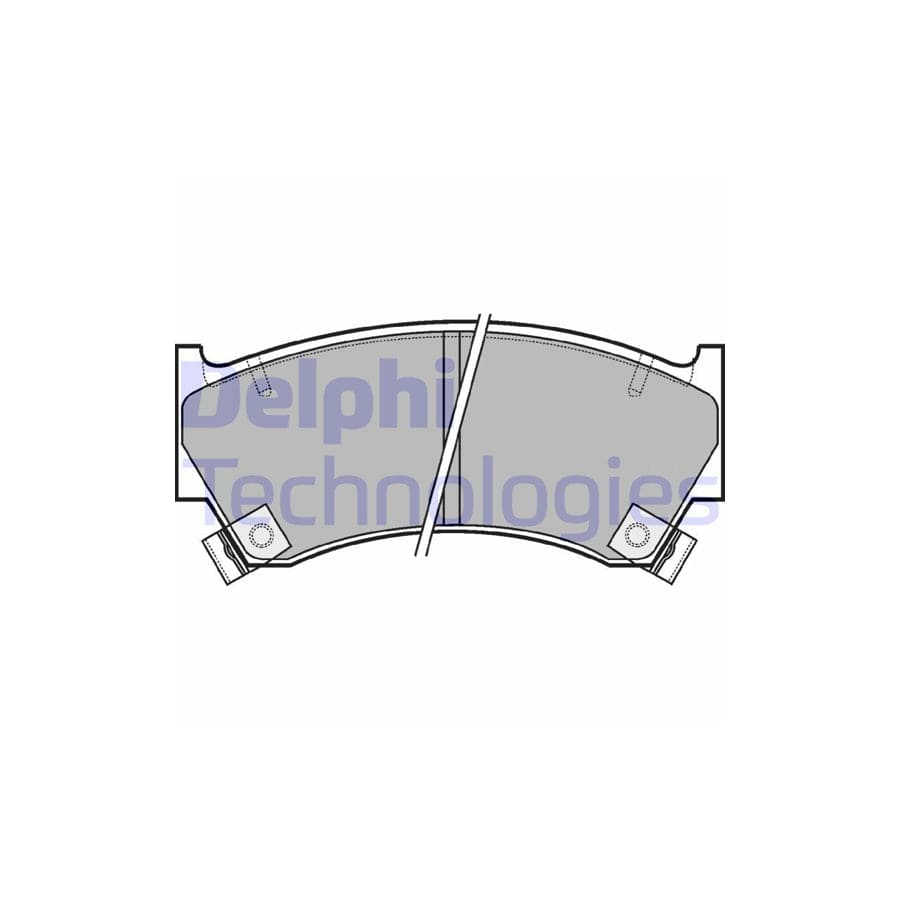 Delphi Lp1590 Brake Pad Set For Nissan Almera