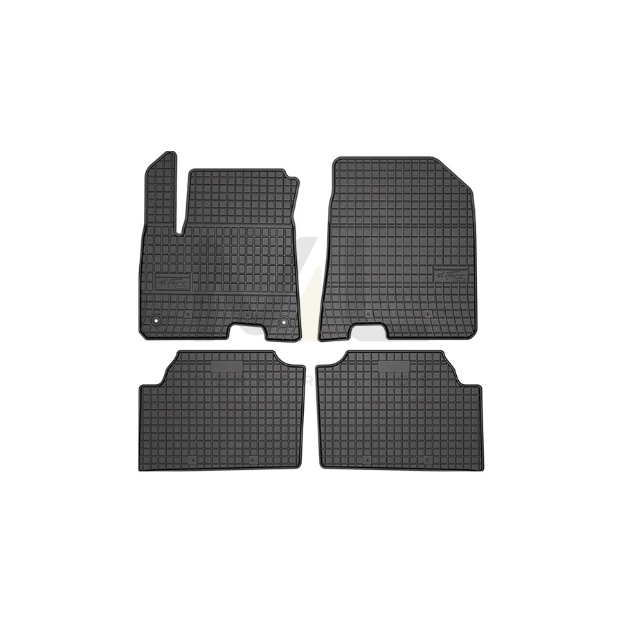 FROGUM Tailored, Basic 411791 Floor mat set for KIA Niro (DE) Elastomer, Front and Rear, Quantity: 4, Black | ML Performance Car Parts