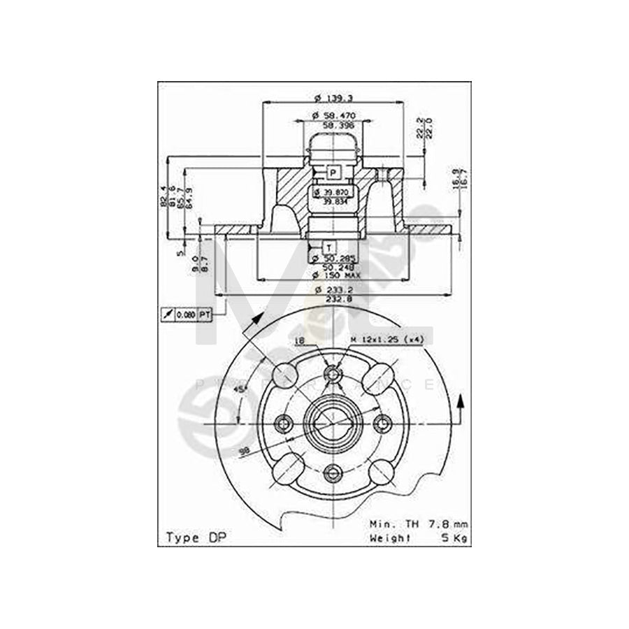 BREMBO 08.2163.18 Brake Disc for ALFA ROMEO ALFASUD Solid, without wheel bearing set | ML Performance Car Parts