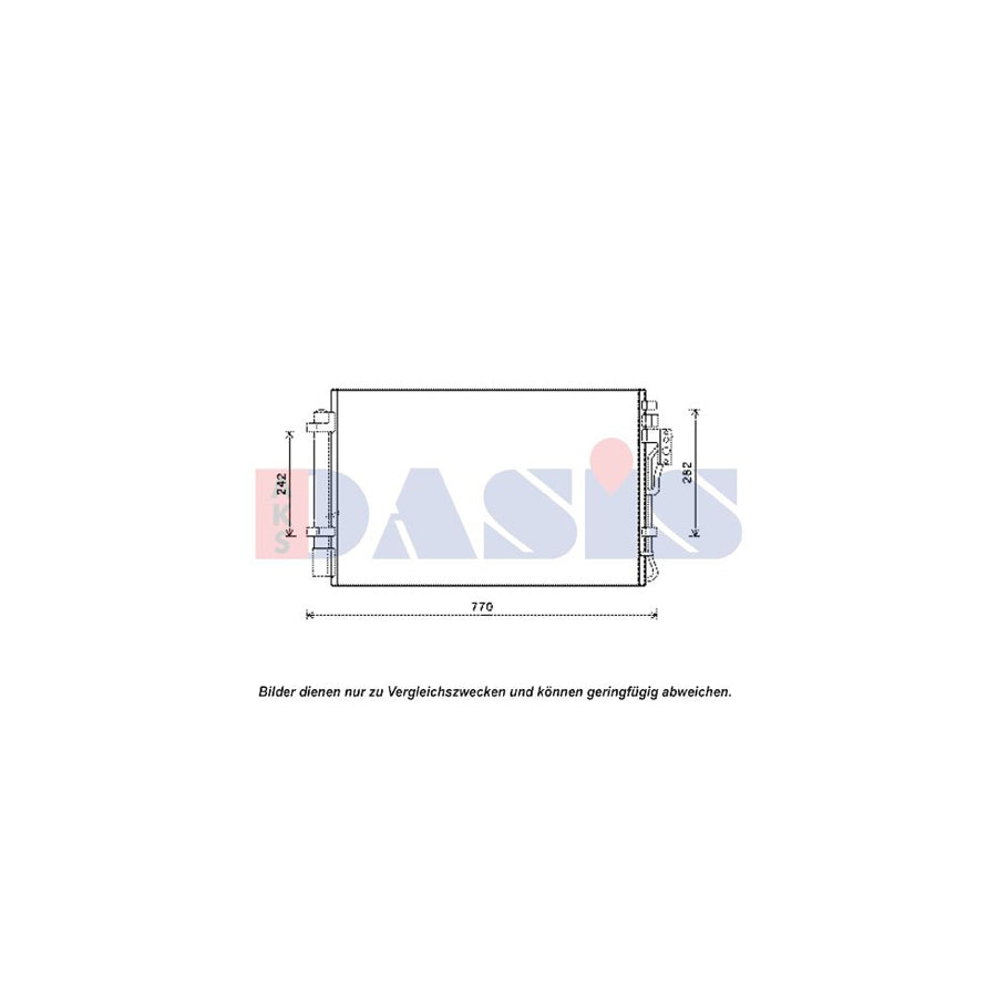 AKS Dasis 512066N Air Conditioning Condenser For Kia Sorento II (Xm) | ML Performance UK