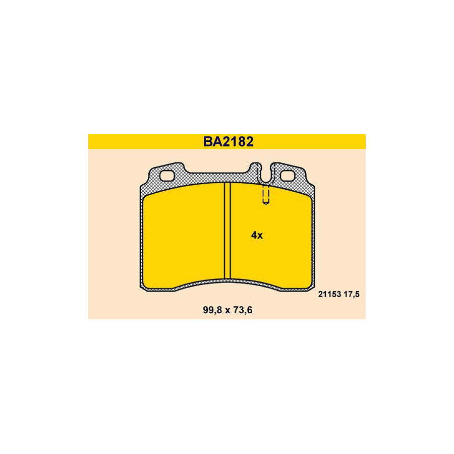 Barum BA2182 Brake Pad Set