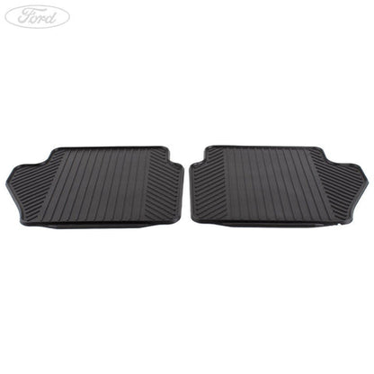 GENUINE FORD 1526902 FIESTA RUBBER CONTOURED FLOOR MATS REAR, BLACK, 2008 - 2017 | ML Performance UK