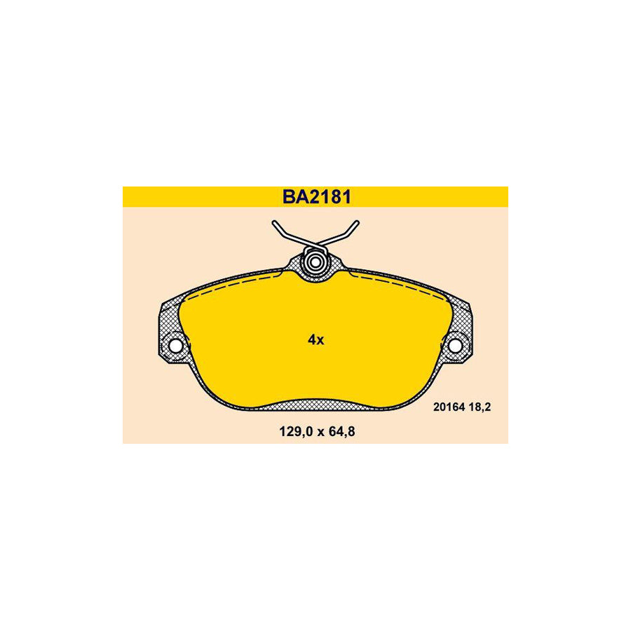 Barum BA2181 Brake Pad Set