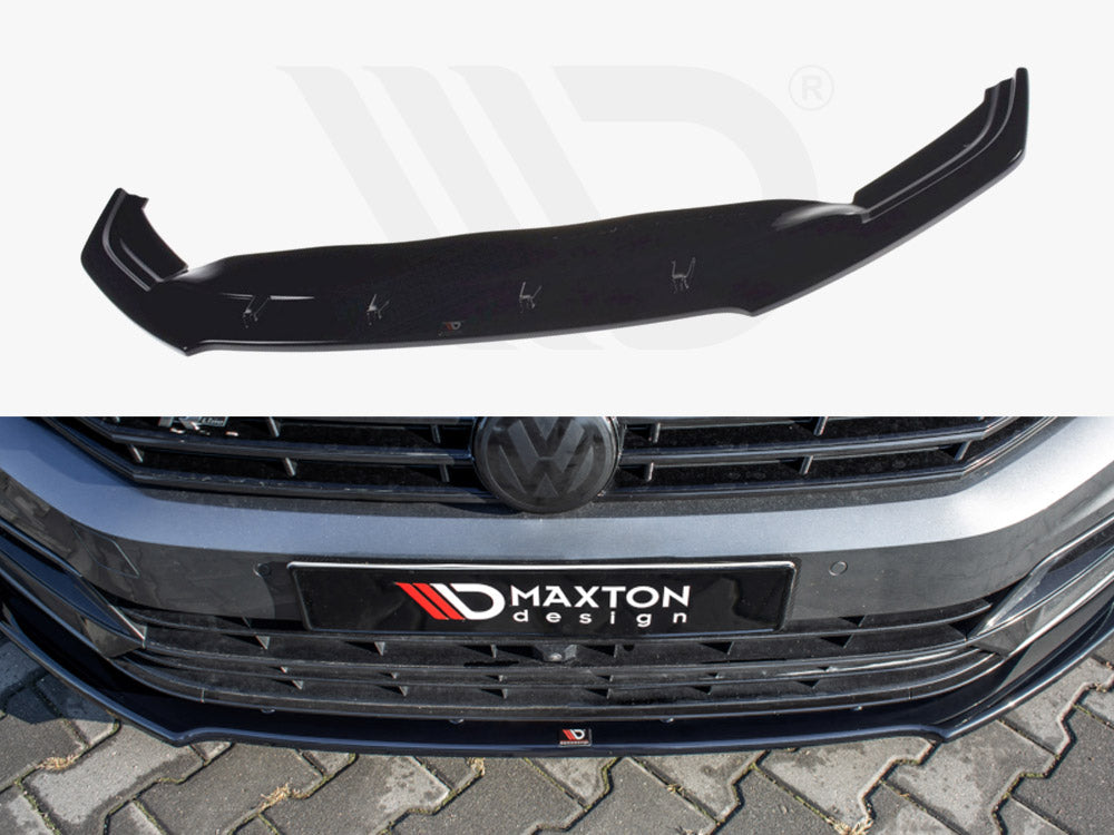 Maxton Design VW-PA-B8-RLINE-FD1T Front Splitter V.1 VW Passat R-line B8fits
only | ML Performance UK Car Parts