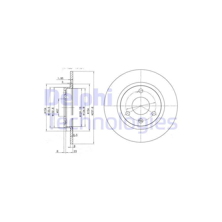 Delphi Bg2355 Brake Disc