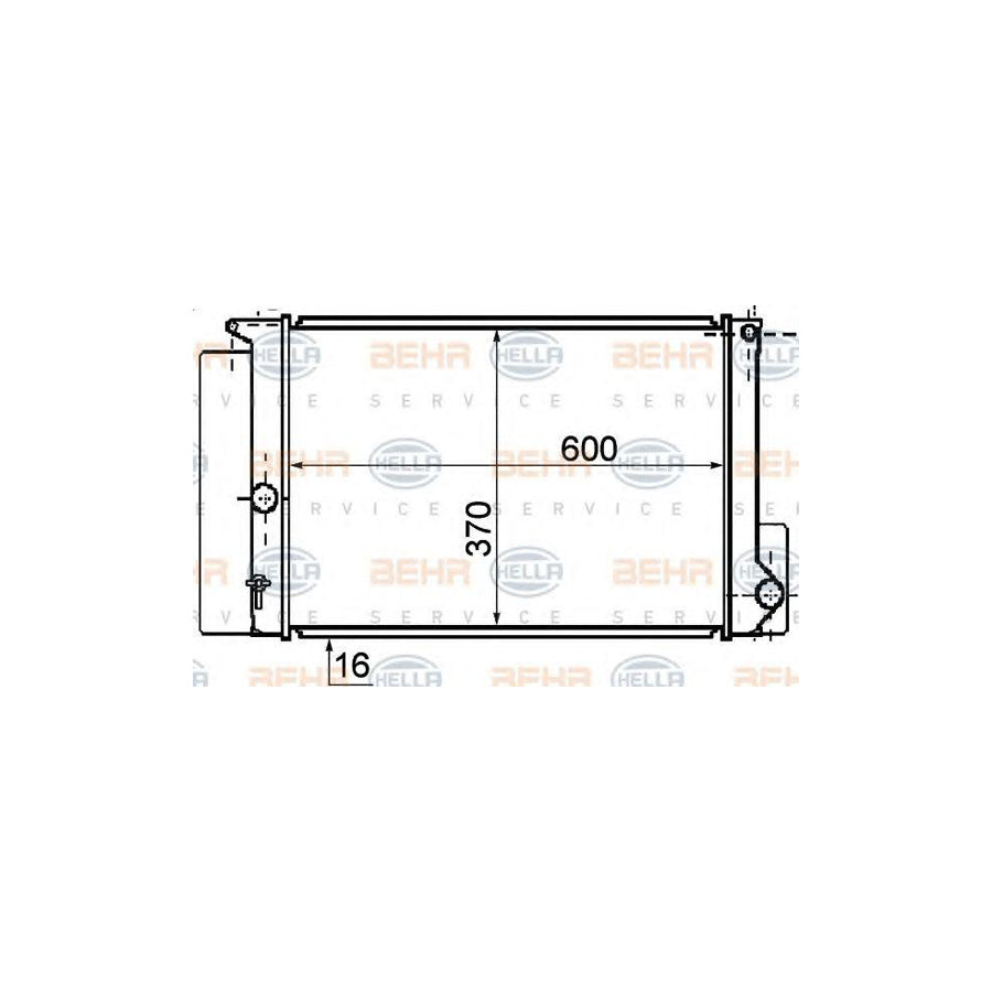 Hella 8MK 376 753-721 Engine Radiator