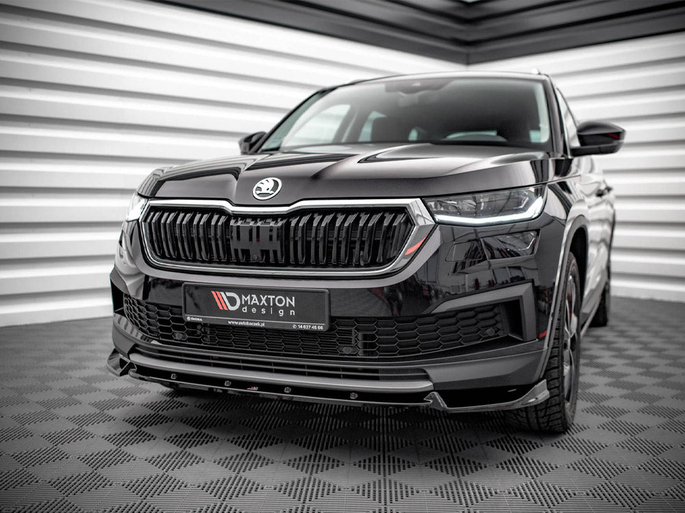 Maxton Design Skoda Kodiaq MK1 Facelift (2021-) Front Splitter V.1