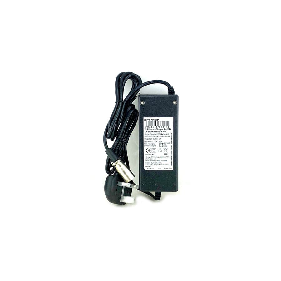 Ultramax LiFePO4 Charger 3AMP -24V XLR | ML Performance Battery and Electrical Accessories