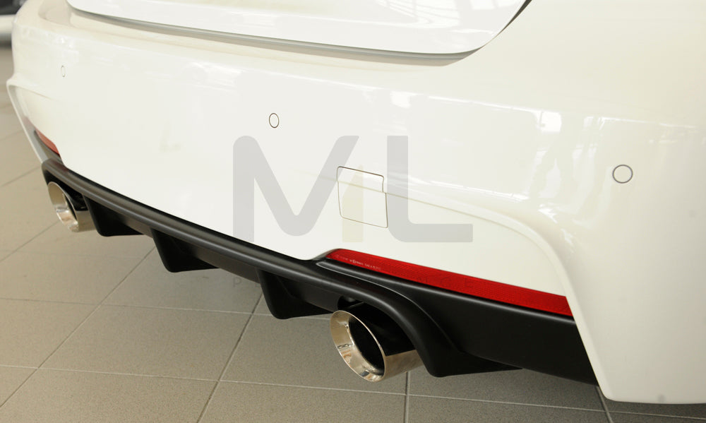 Rieger 00053467 BMW 3 Series F30 F31 Rear Diffuser 6 | ML Performance UK Car Parts