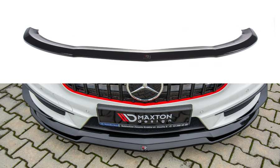 Maxton Design ME-A-176-AMG-FD1T Front Splitter Mercedes Benz A45 AMG W176 | ML Performance UK Car Parts