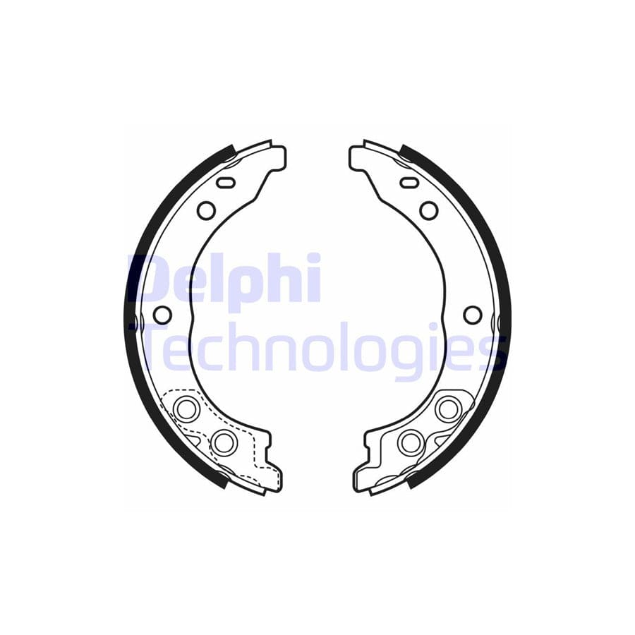 Delphi Ls1962 Handbrake Shoes