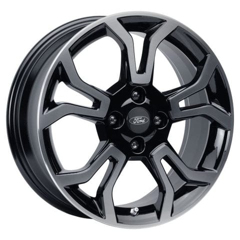 GENUINE FORD 2472211 ECOSPORT ALLOY WHEEL 17" 5 X 2-SPOKE DESIGN, ABSOLUTE BLACK MACHINED | ML Performance UK