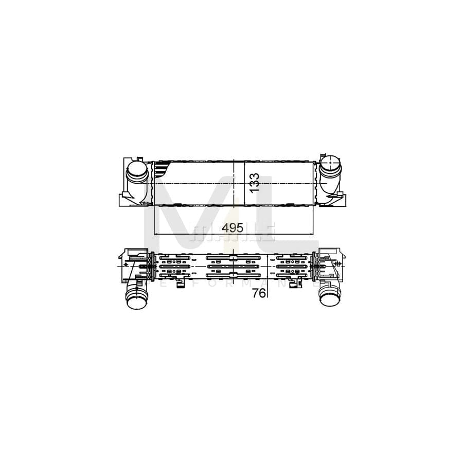 MAHLE ORIGINAL CI 393 000P Intercooler | ML Performance Car Parts