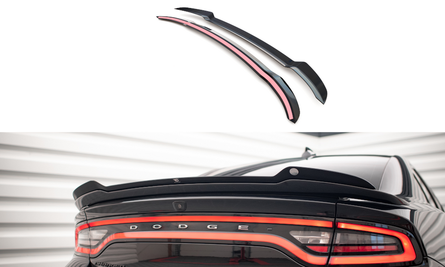 Maxton Design DO-CH-2-SRT-CAP1T Spoiler Cap Dodge Charger SRT MK7 Facelift | ML Performance UK Car Parts