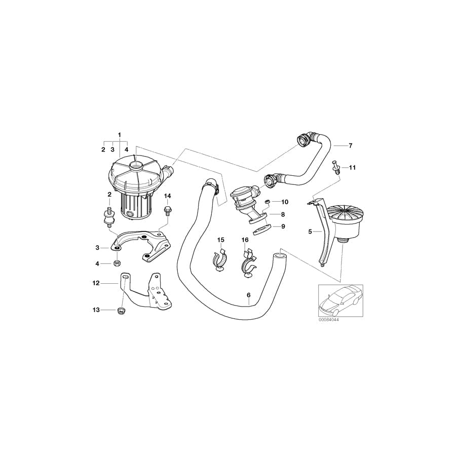 Genuine BMW 11727515696 E46 Suction Hose (Inc. 316ti, 318Ci & 318i) | ML Performance UK Car Parts