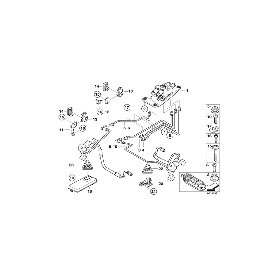 Genuine BMW 37206777778 F15 F16 Pipe Support (Inc. X5) | ML Performance UK Car Parts