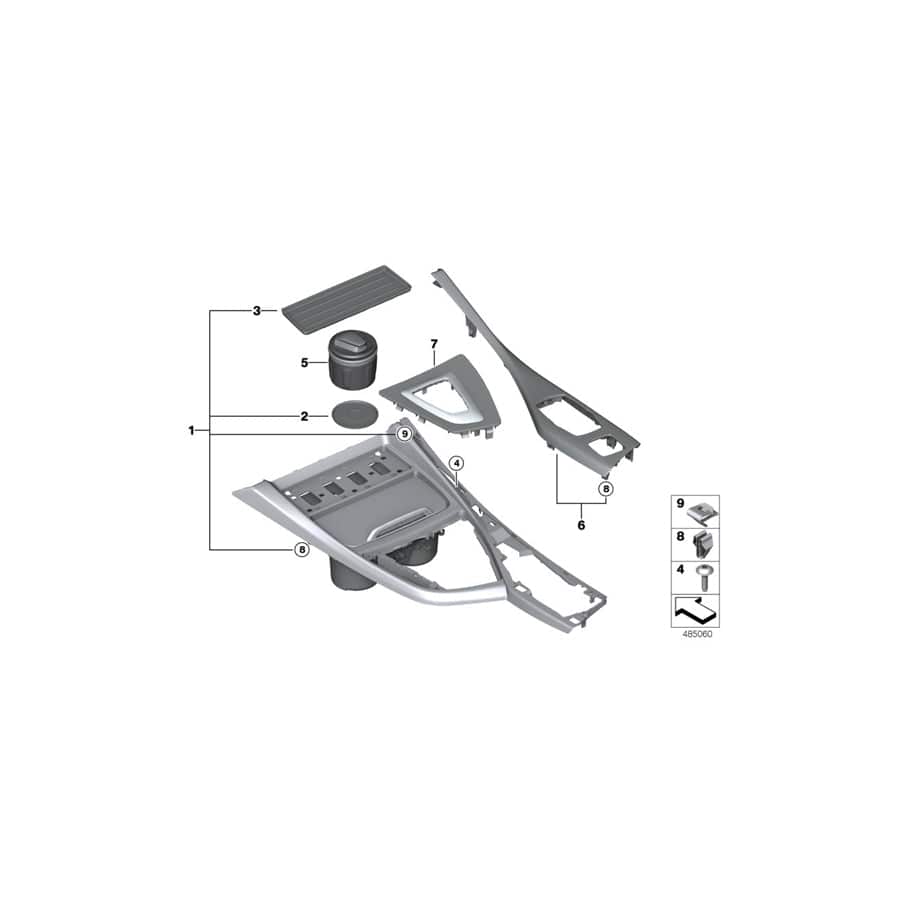 Genuine BMW 51169396027 F23 F20 F21 Insert Mat, Storage Compartment, Front (Inc. 120d, 118d & 120i) | ML Performance UK Car Parts