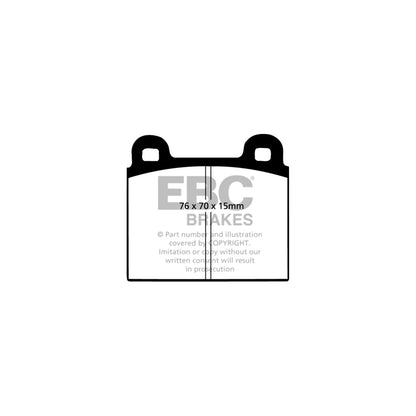 EBC PD01KF1528 Vauxhall Royale Greenstuff Front Brake Pad & Plain Disc Kit  - ATE Caliper 2 | ML Performance UK Car Parts