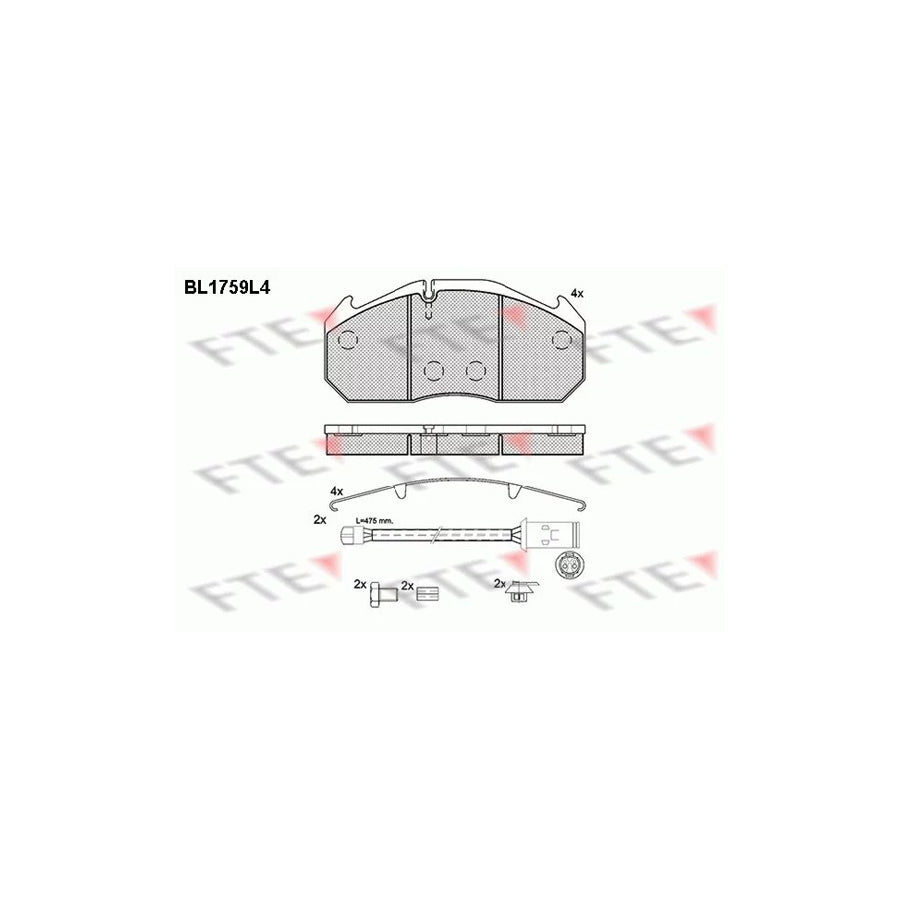 Fte BL1759L4 Brake Pad Set | ML Performance UK Car Parts