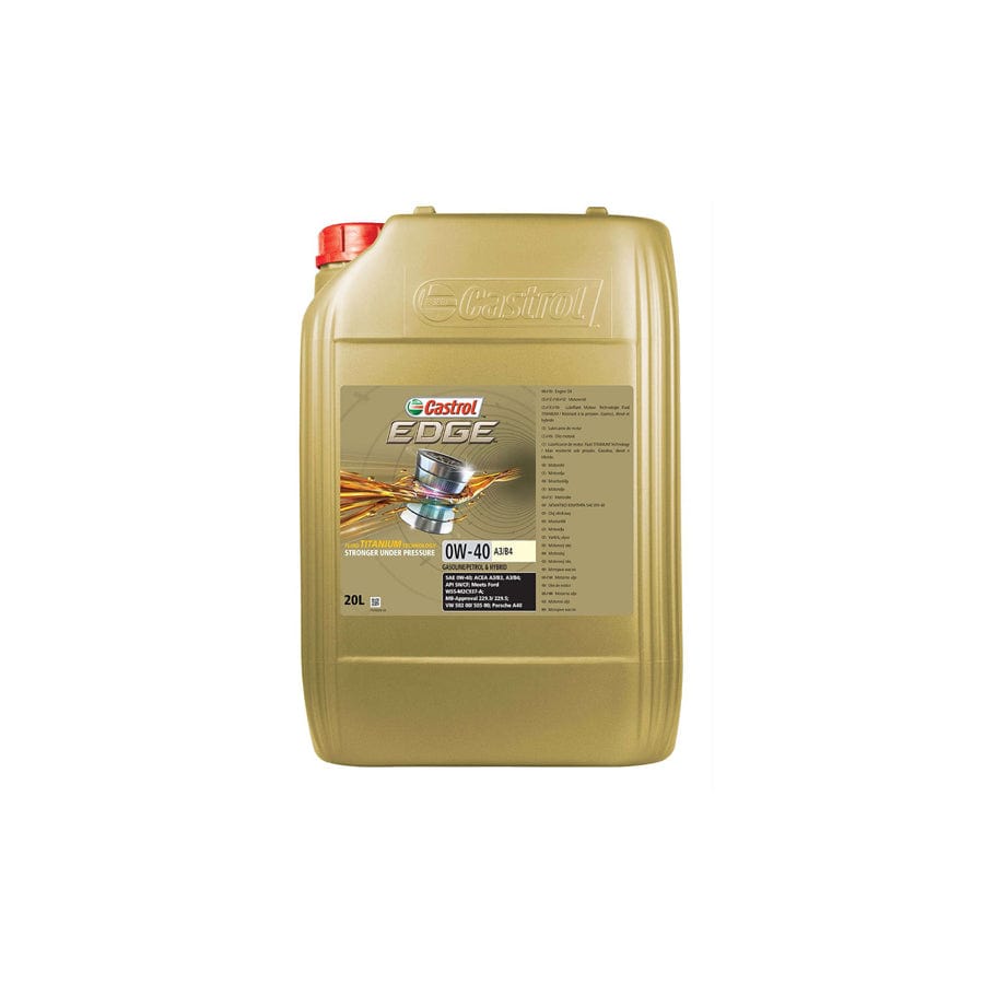 Castrol EDGE 0W-40 A3/B4 - 20ltr | ML Performance UK Car Parts