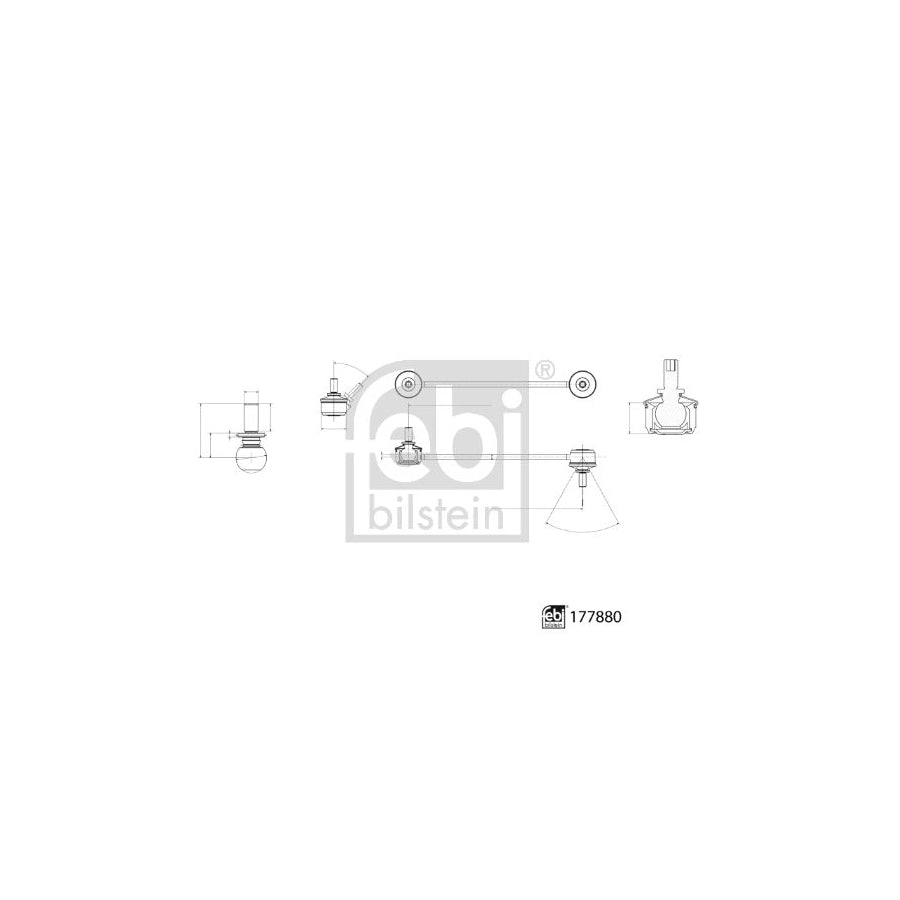 Febi Bilstein 177880 Anti Roll Bar Link