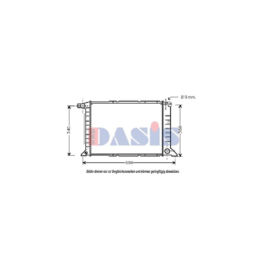 AKS Dasis 250360N Engine Radiator For Ford Transit | ML Performance UK