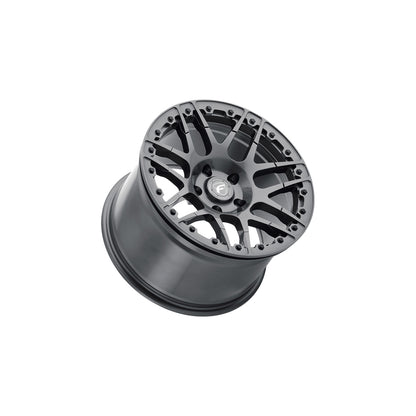 Forgestar F283B0063750 15x10 F14 Beadlock Standard 5x120.65 ET50 BS7.5 Gloss Anthracite Drag Racing Wheel