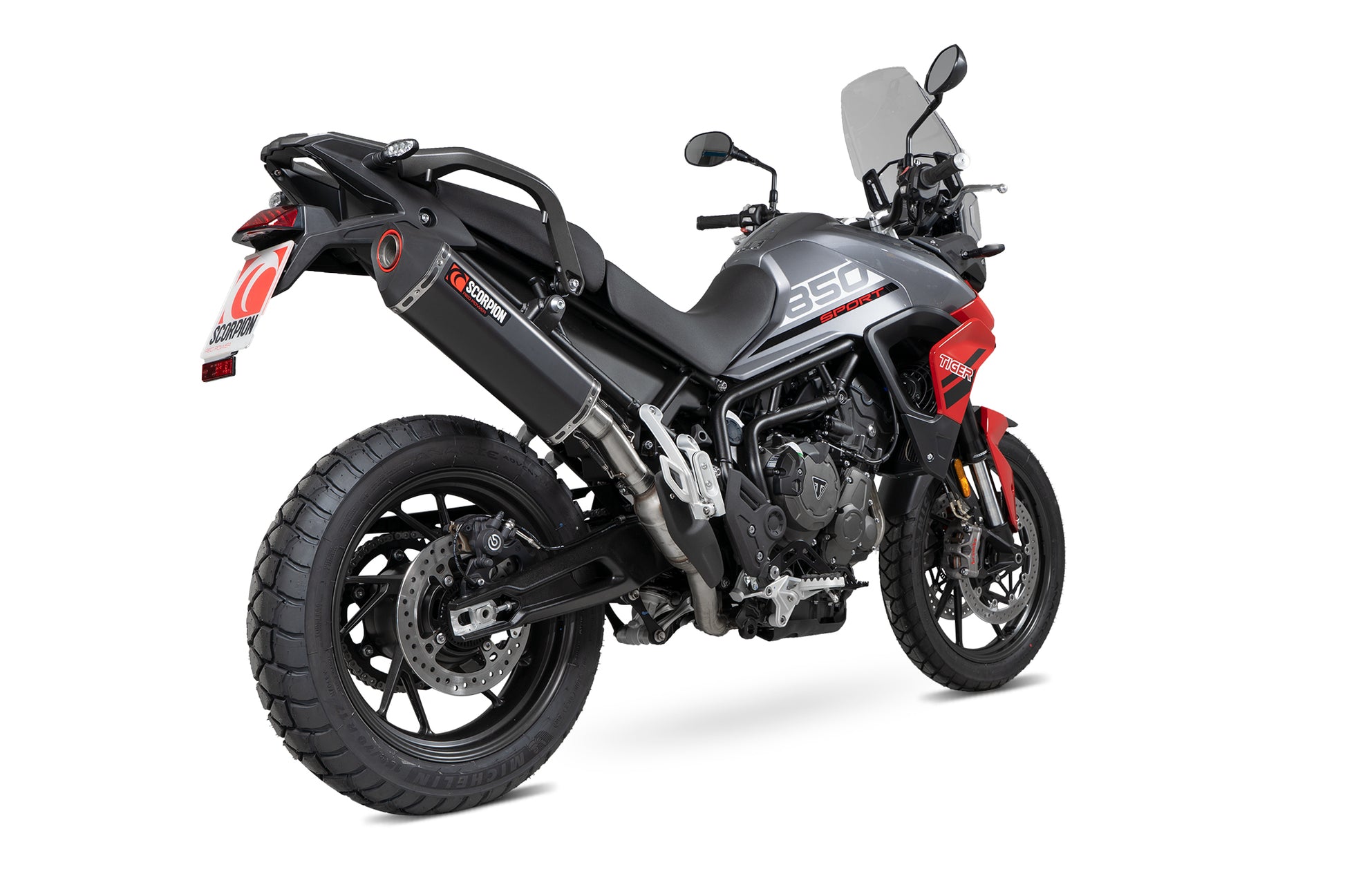 Scorpion RTR92BCER Triumph Tiger 850 Serket Parallel Slip-On - Black Ceramic Coated Sleeve | ML Performance UK UK