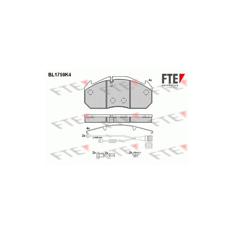 Fte BL1759K4 Brake Pad Set | ML Performance UK Car Parts