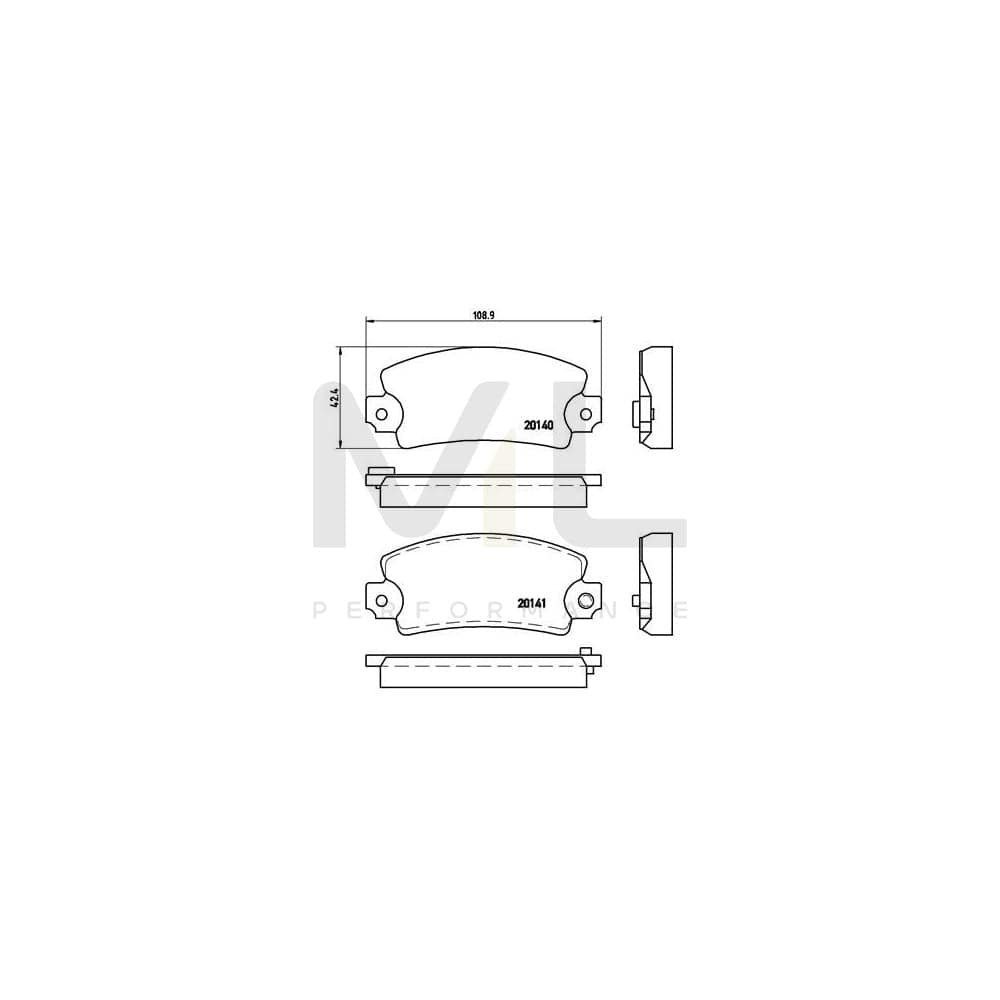 Brembo P 68 004 Brake Pad Set Prepared For Wear Indicator | ML Performance Car Parts