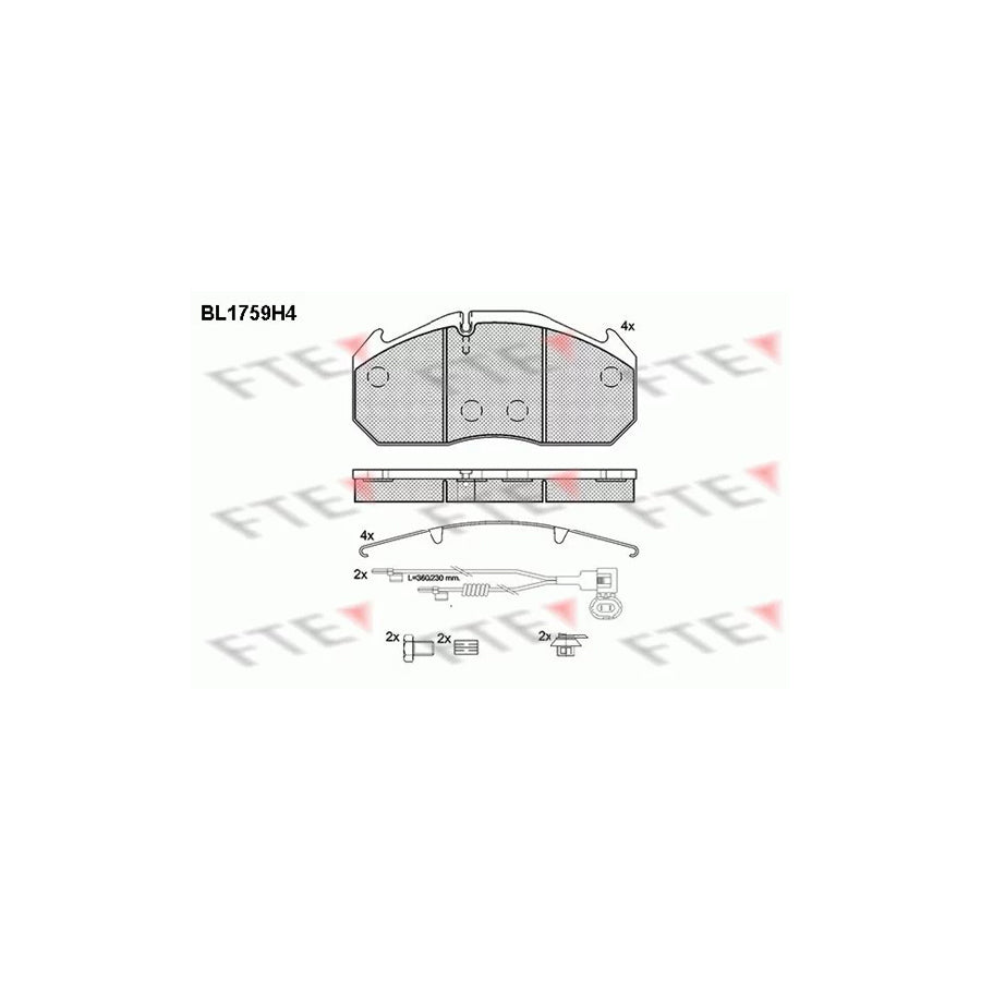 Fte BL1759H4 Brake Pad Set | ML Performance UK Car Parts