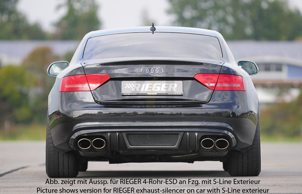 Rieger 00099092 Audi B8 B81 A5 Rear Diffuser 3 | ML Performance UK Car Parts