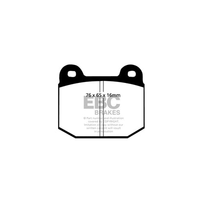 EBC PD01KF014 Alfa Romeo 75 Greenstuff Front Brake Pad & Plain Disc Kit  - ATE Caliper 2 | ML Performance UK Car Parts