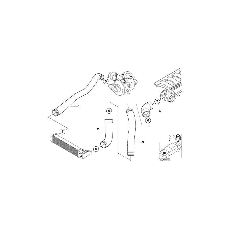 Genuine BMW 11617799394 E46 Pressure Hose Assy (Inc. 318d, 320td & 320d) | ML Performance UK Car Parts