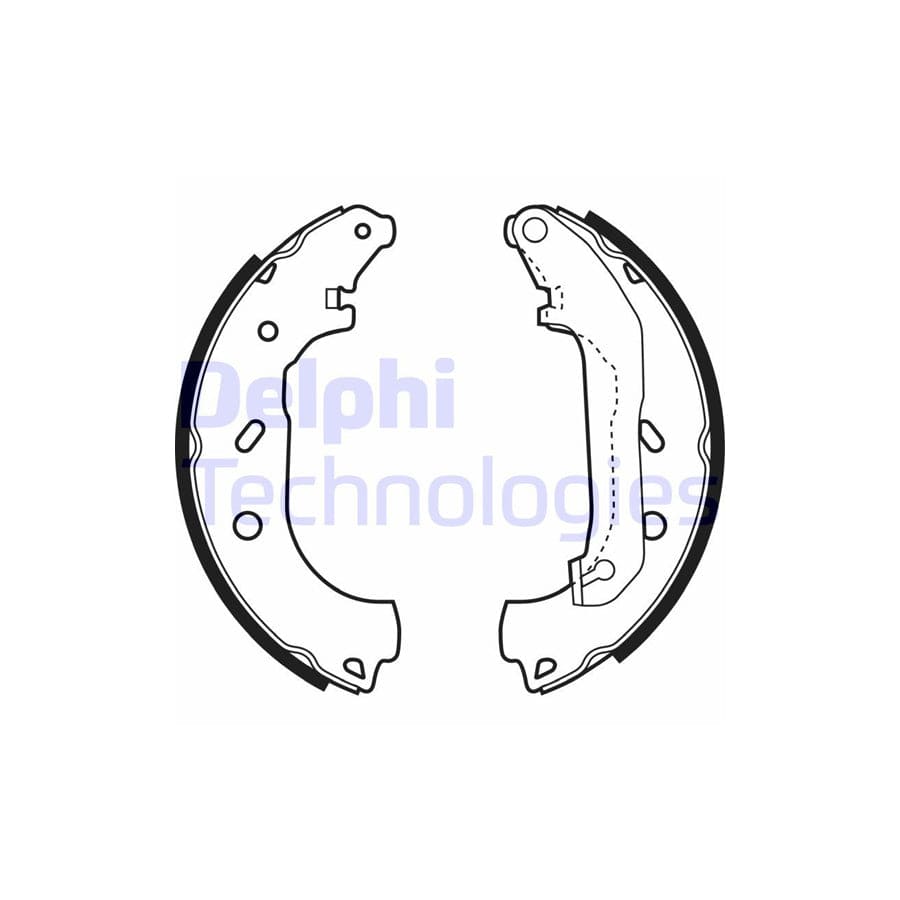 Delphi Ls1940 Brake Shoe Set