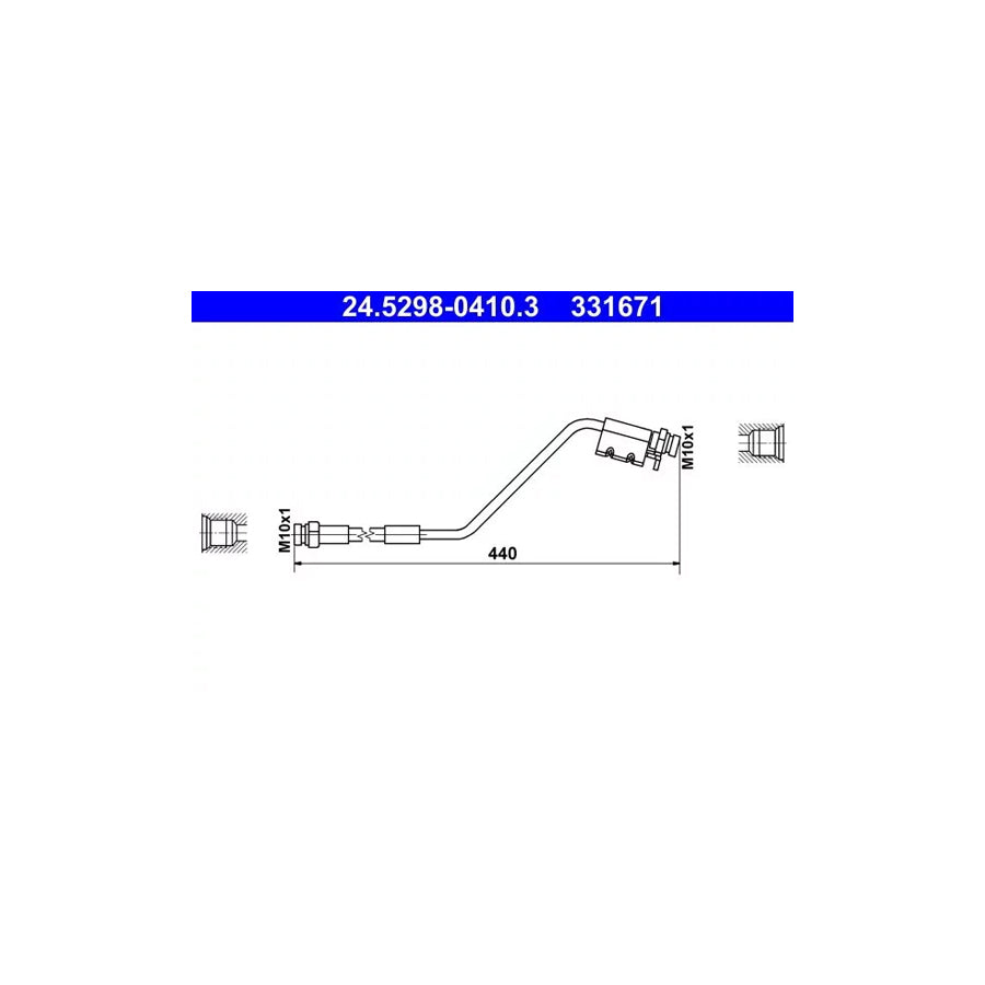 ATE 24.5298-0410.3 Brake Hose