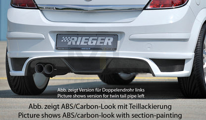 Rieger 00099324 Opel Astra H Rear Diffuser 3 | ML Performance UK Car Parts