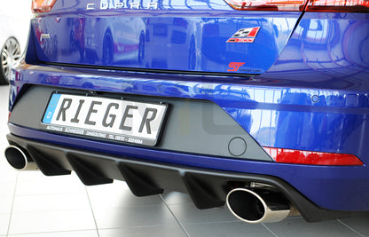 Rieger 00027038 SEAT 5F Leon Cupra Rear Diffuser 2 | ML Performance UK Car Parts