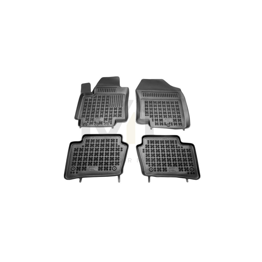 REZAW PLAST 201602 Floor mat set for HYUNDAI i20 I Hatchback (PB) Elastomer, Front and Rear, Black | ML Performance Car Parts