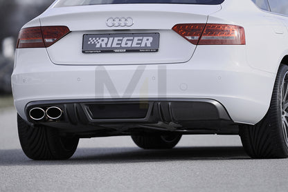 Rieger 00099885 Audi B8 B81 A5 Rear Diffuser 1 | ML Performance UK Car Parts