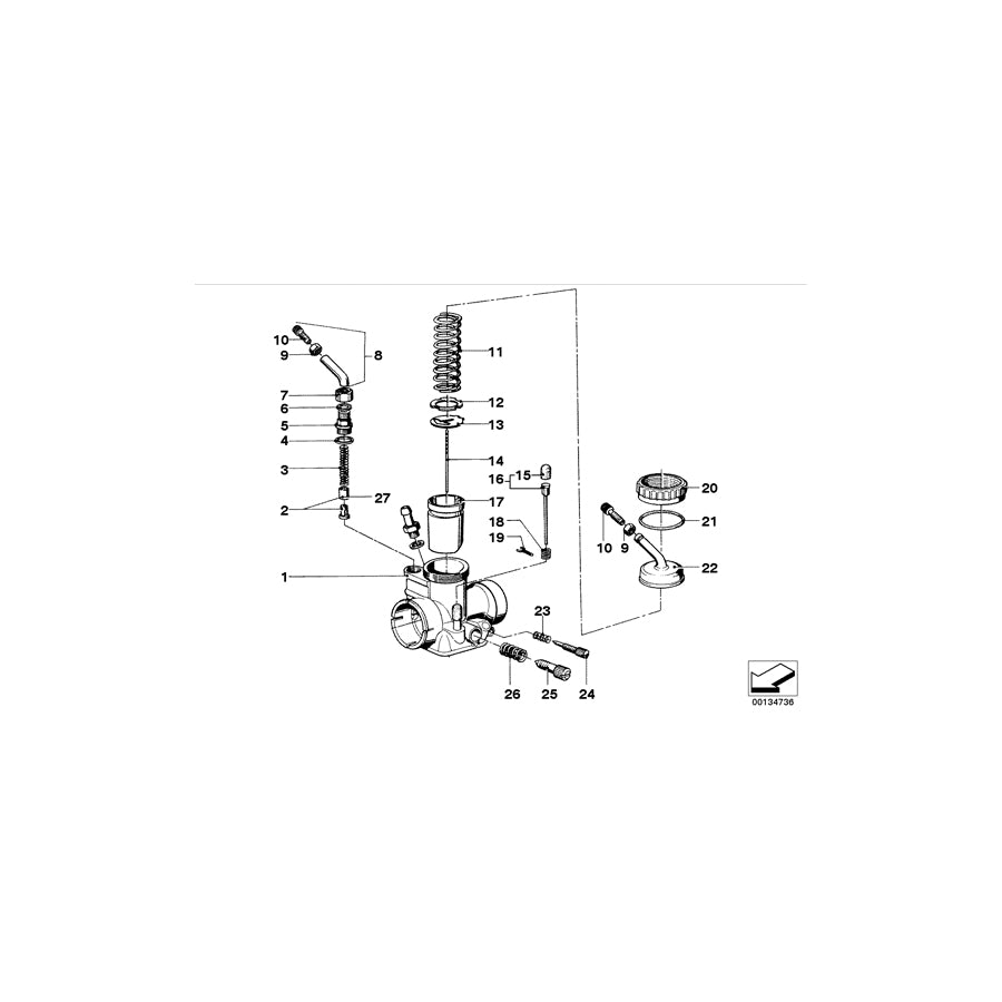 Genuine BMW 13111254912 Spring (Inc. R60/6, R50/5 & R60/5) | ML Performance UK Car Parts