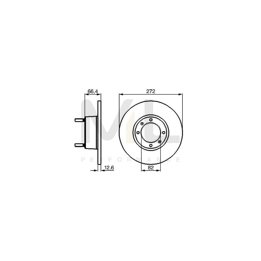 BOSCH 0 986 478 402 Brake Disc for ALFA ROMEO SPIDER Solid, Oiled | ML Performance Car Parts