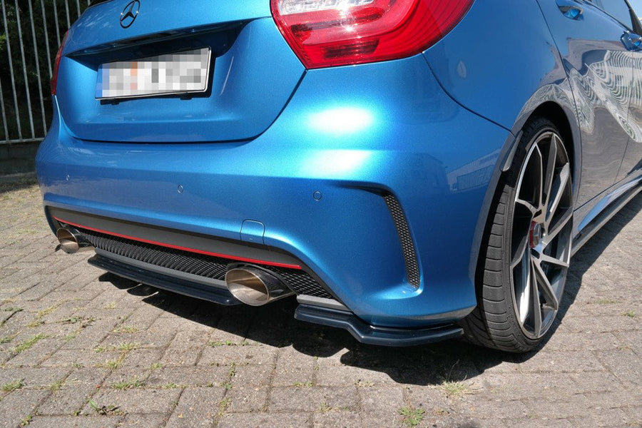 Maxton Design Mercedes Benz A-Class W176 AMG-Line (Pre-Facelift) Central Rear Splitter (without vertical bars)