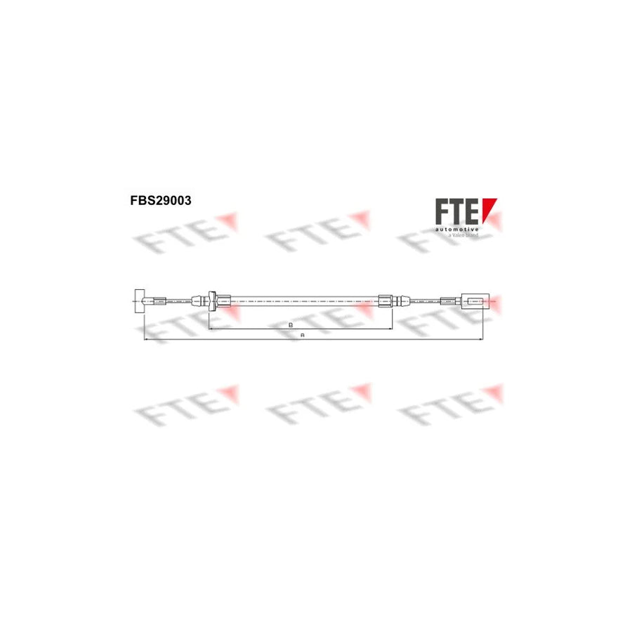 Fte FBS29003 Hand Brake Cable For Iveco Daily | ML Performance UK Car Parts