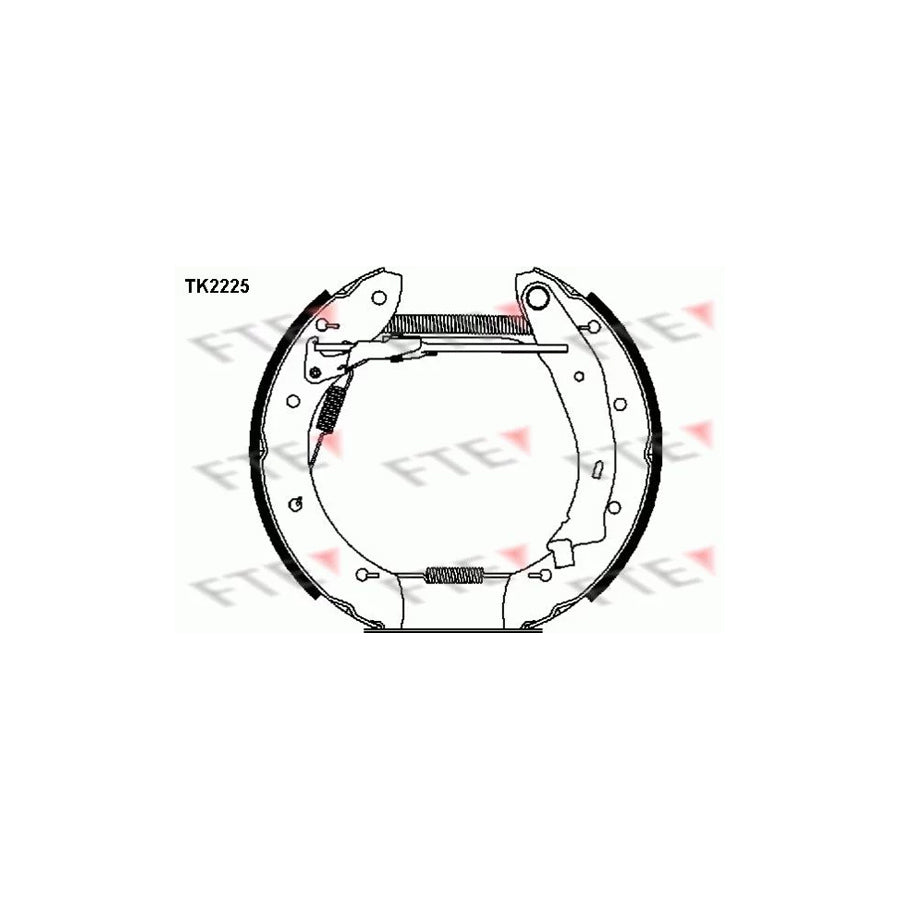 Fte TK2225 Brake Shoe Set For Renault Espace Iii (Je) | ML Performance UK Car Parts