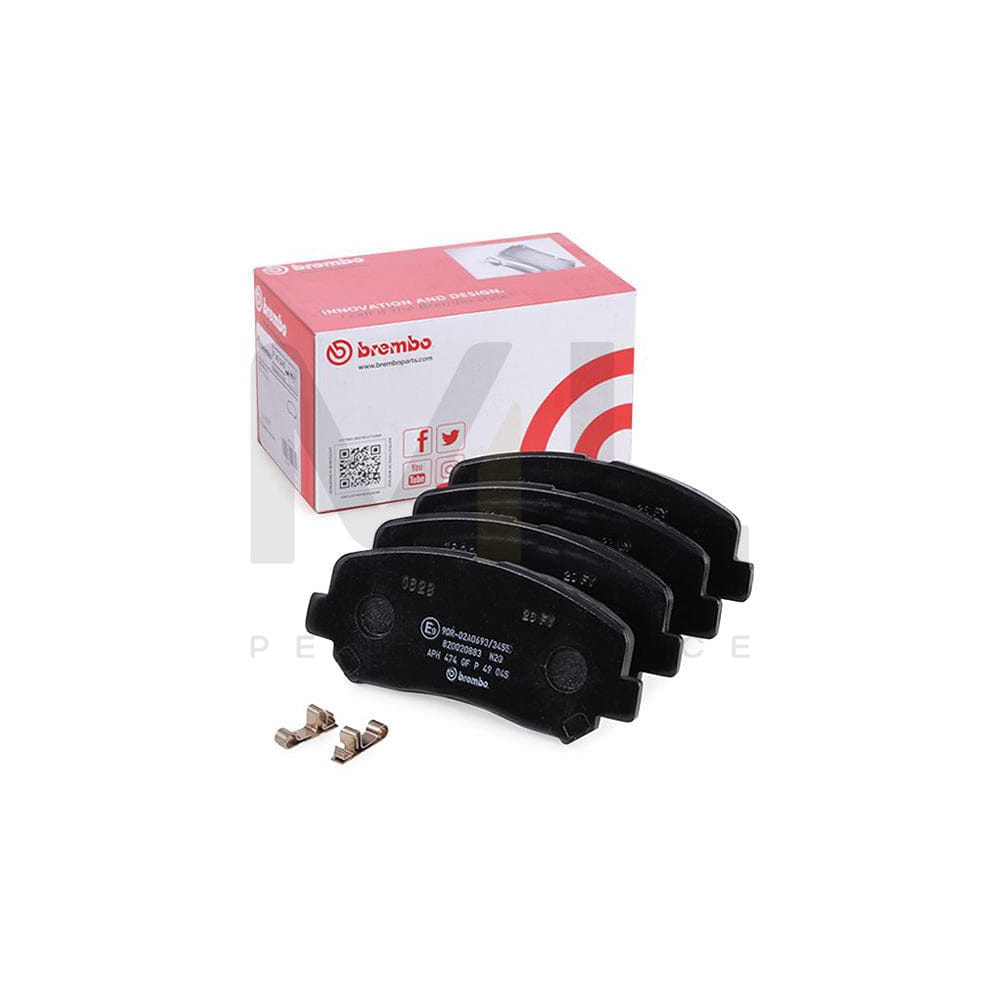 Brembo P 49 045 Brake Pad Set For Mazda Cx-5 With Acoustic Wear Warning | ML Performance Car Parts