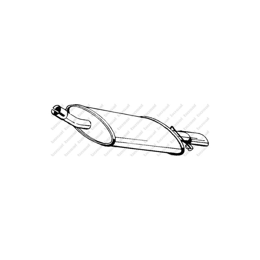 Bosal 154-975 Rear Silencer For Ford Fiesta Mk3 Hatchback (Gfj)